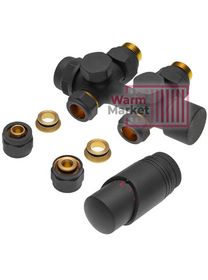 Delta DUO узел универсальный с термоголовкой М30х1,5 RAL Антрацит