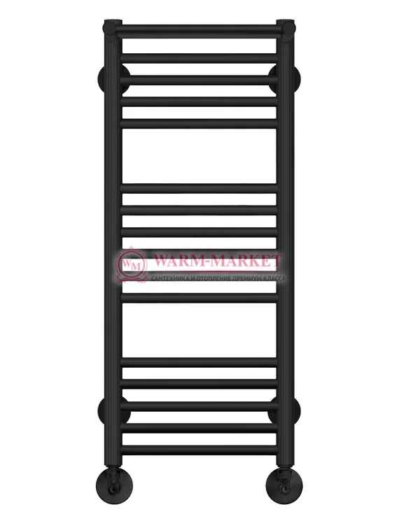 Аврора П16-1- электрический полотенцесушитель с полкой, черный