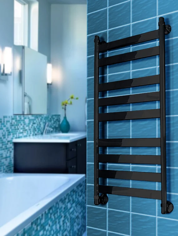 Napoli - вертикальный дизайн полотенцесушитель с широким профилем прямоугольного сечения