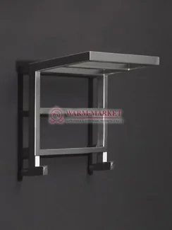 Quadroshelf - дизайнерский полотенцесушитель с полкой из нержавеющей стали