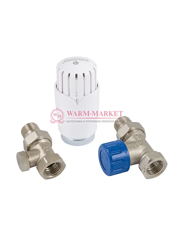 Комплект прямой Standard DN15 GZ1/2 x GW1/2 с термоголовкой 600100001