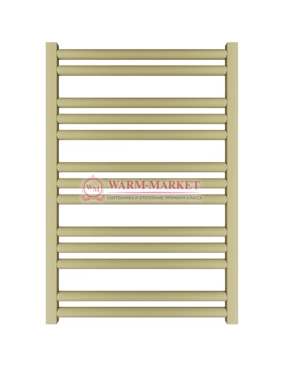 Mandarino Tubo 500х800 - цветной полотенцесушитель из анодированного алюминия, модель 13/24