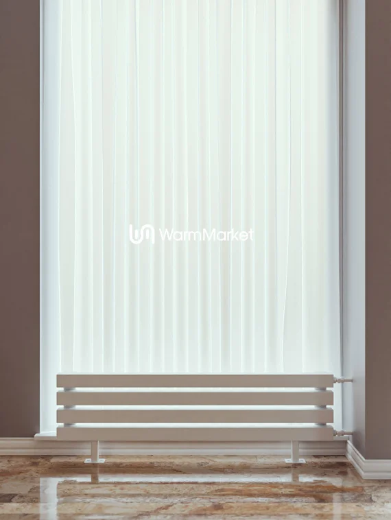 Bareng Livian ZN 2500 - напольный трубчатый радиатор шириной 2500 мм, боковое подключение