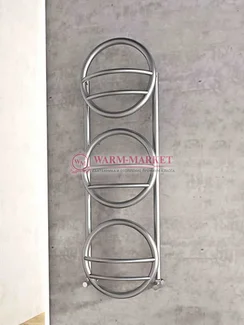 Дизайнерский полотенцесушитель из матовой полированной нержавеющей стали Environ Carisa