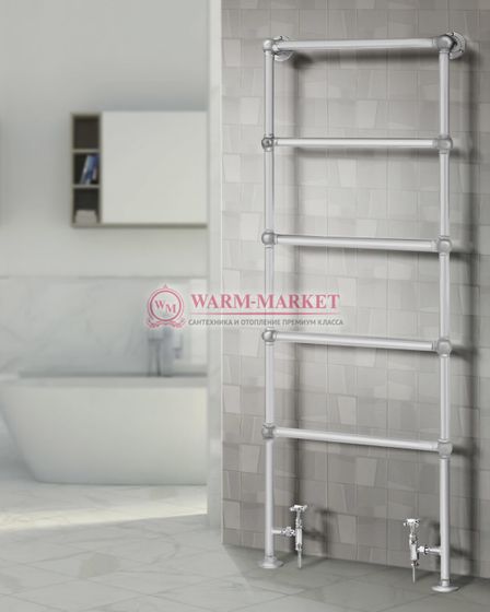 Полотенцесушитель напольный Warmer Yorkshire в ретро стиле 1600х500 мм, 5 перекладин