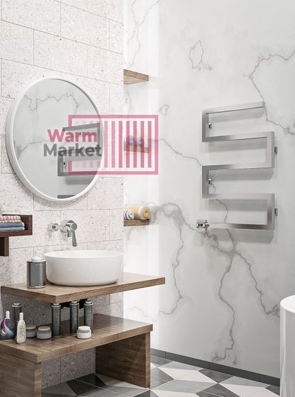 Axxinot Lurosa E - змеевидный электрический дизайн полотенцесушитель из нержавеющей стали