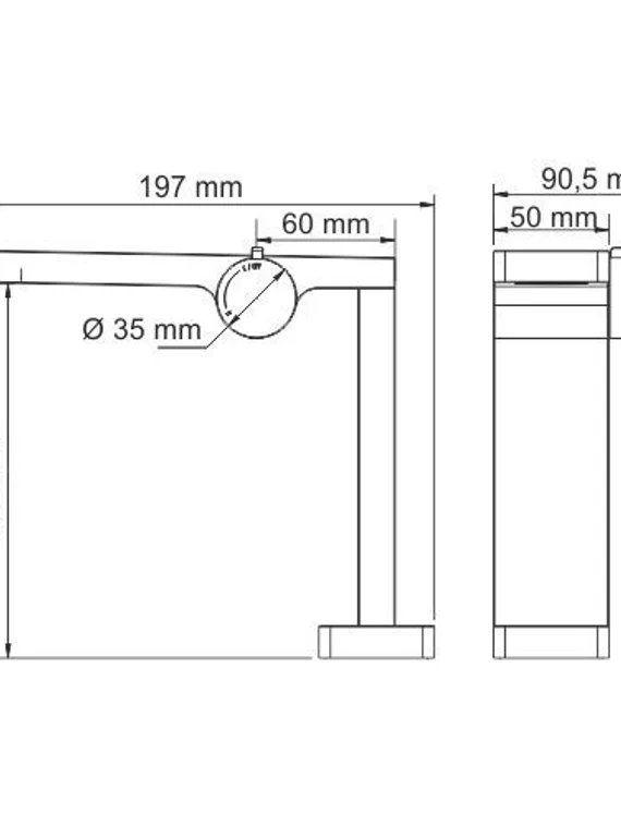 Смеситель для умывальника черный Alme 1510-Bl