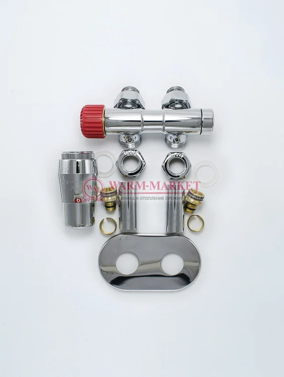 Узел нижнего подключения с термоголовкой Vario Term Twins All In