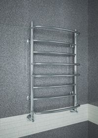 Euromix E - электрический полотенцесушитель c чередующимися прямыми и выпуклыми перекладинами