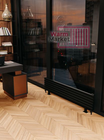 Axxinot Fortalla 40х40 ZN - горизонтальный радиатор на ножках шириной 2250 мм, 13 секций