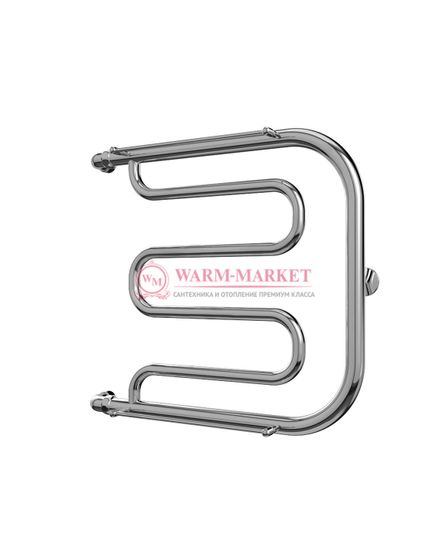 Фокстрот - водяной полотенцесушитель, боковое подключение, белый