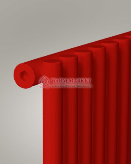 Garmonia A25 V1 - вертикальный трубчатый радиатор высотой 1784 мм красного цвета