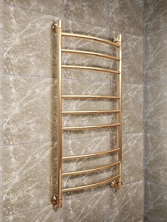 Galant - водяной полотенцесушитель из нержавеющей стали цвета бронза