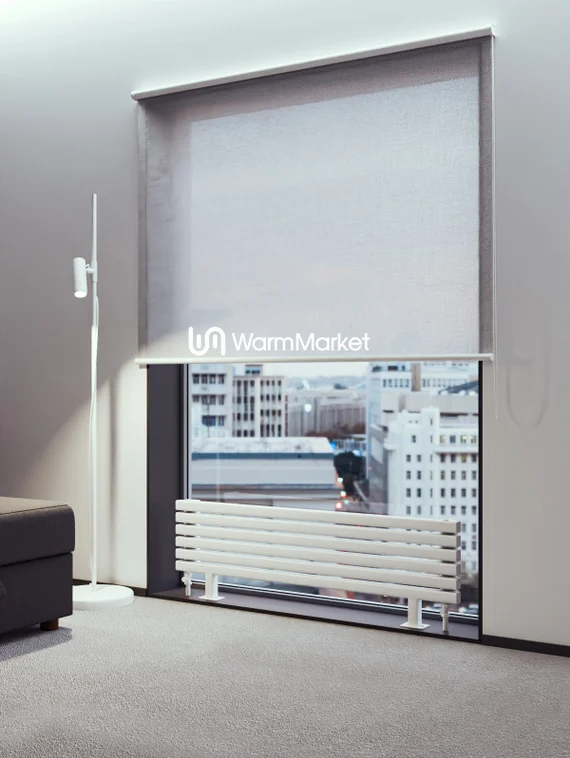 Bareng Tipe ZN 2250 - напольный трубчатый радиатор шириной 2250 мм, нижнее разнесенное подключение