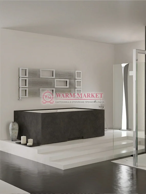 Forma C - водяной дизайнерский полотенцесушитель из нержавеющей стали