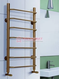 Полотенцесушитель Warmer N Standart 400х700 - 7  равноудаленных перекладин, античная бронза