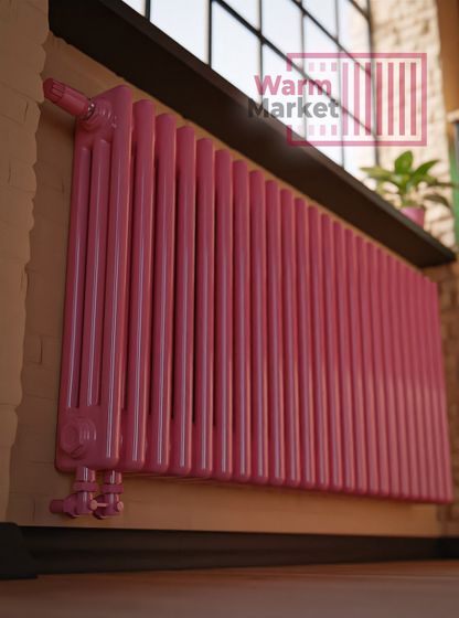 Axxinot Sentir 3070 - стальной трубчатый радиатор, нижнее подключение с термостатикой N69 твв