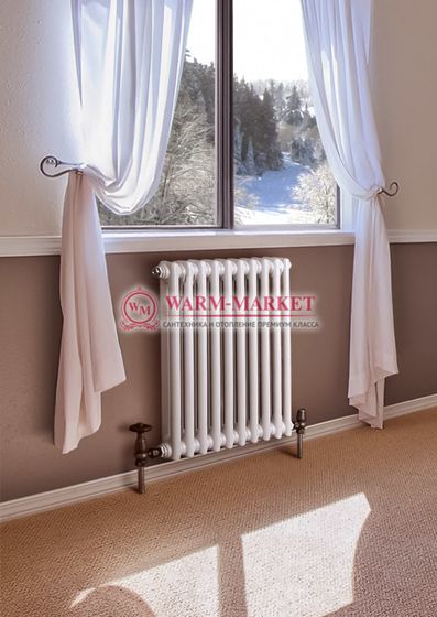 Трубчатый радиатор Dia Norm 2057 двухтрубный, боковое подключение