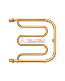 Фокстрот - водяной полотенцесушитель, боковое подключение, цвет бронза