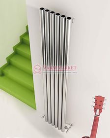 Дизайнерский полотенцесушитель из матовой полированной нержавеющей стали Mistral Carisa