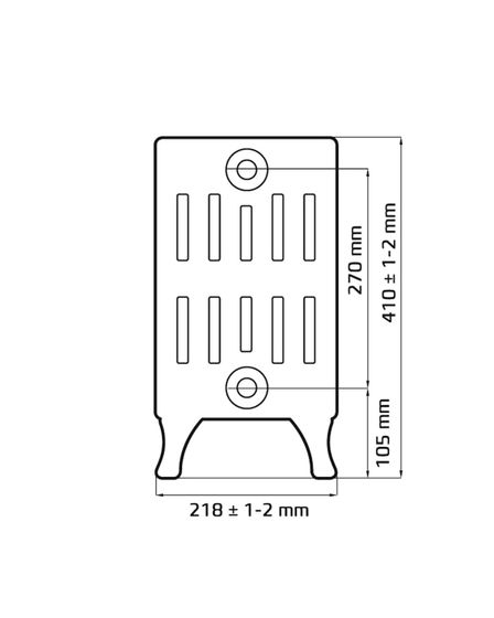Verdun 270 - чугунный дизайн радиатор