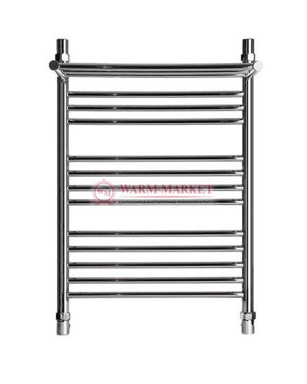 Bogema 4 (прямая) - водяной полотенцесушитель с полкой из нержавеющей стали