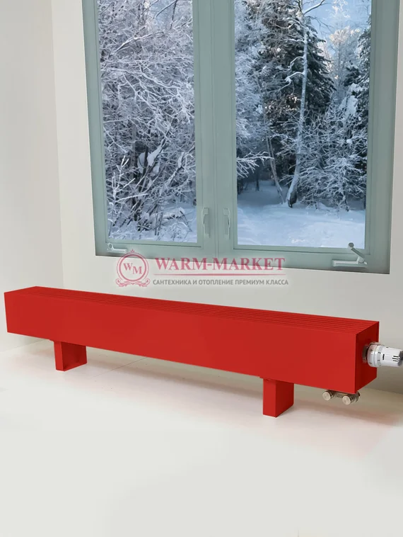 Напольный конвектор KZTO Radiator Элегант Мини 130х80 ral 3020