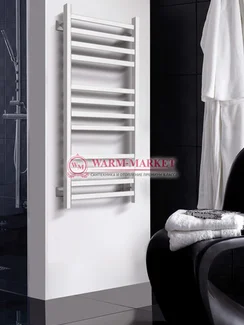 Quadro V 30 White-белый полотенцесушитель из квадратного и прямоугольного профиля