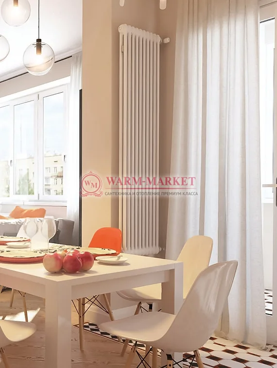 Трубчатый радиатор Arbonia 2220 двухтрубный  нижнее с вентилем подключение