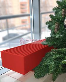 Напольный конвектор KZTO Radiator Элегант Мини 130х130, 2 теплообменника ral 3020