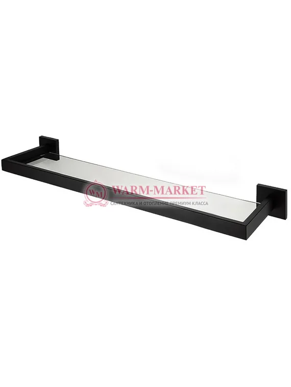 Полка стеклянная Warmer Black Line 55500145