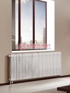 Трубчатый радиатор Dia Norm 3057-36 секций, трехтрубный с нижним правым/левым подключением с вентилем.
