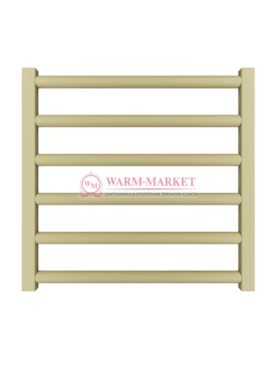 Mandarino Tubo 500х500 - цветной полотенцесушитель из анодированного алюминия, модель 6/1