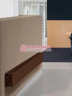 DiaNorm Plan Ventil Compact FCV21s , высотой 200 мм - радиатор c гладкой панелью и нижним/боковым подключением коричневого цвета