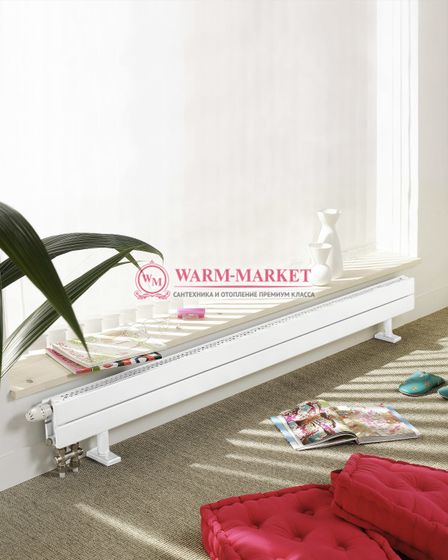 NARBONNE 35 286 – низкий конвектор высотой 286 мм с боковым подключением