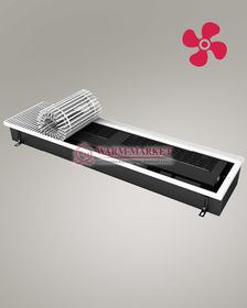 Внутрипольный конвектор Vitron электрический с вентилятором шириной 260 мм (без решетки)