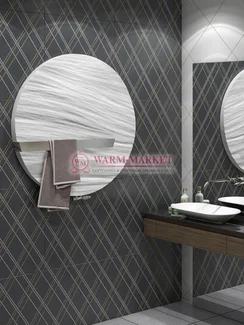 Varmann Mercury - дизайн радиатор круглой формы с полотенцедержателем из камня