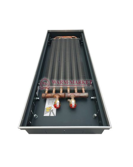 Внутрипольный конвектор Techno Power KVZ(16), высота 85 мм., ширина 250 мм., без решетки