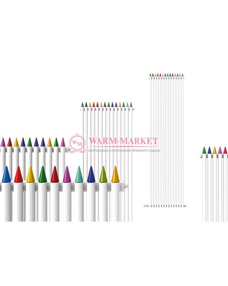 Вертикальный дизайн радиатор Tubes Matitone