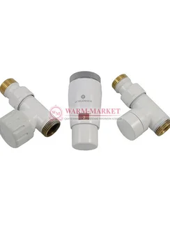 Комплект прямой Elegant Mini GZ1/2 x M22x1,5 с головкой Мини M30x1,5 Белый