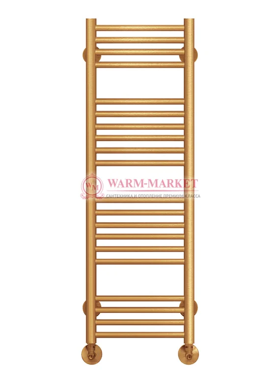 Аврора П20-1 - водяной полотенцесушитель, нижнее подключение, цвет бронза