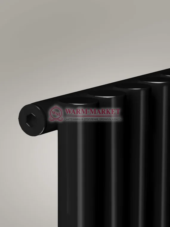 Garmonia A 40 V 1 - вертикальный трубчатый радиатор высотой 1784 мм чёрного цвета