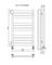 Латте П10 - водяной полотенцесушитель, нижнее подключение, черный