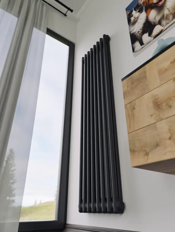 Bronto Pipe 2150 - двухтрубный трубчатый радиатор высотой 1500 мм, боковое подключение