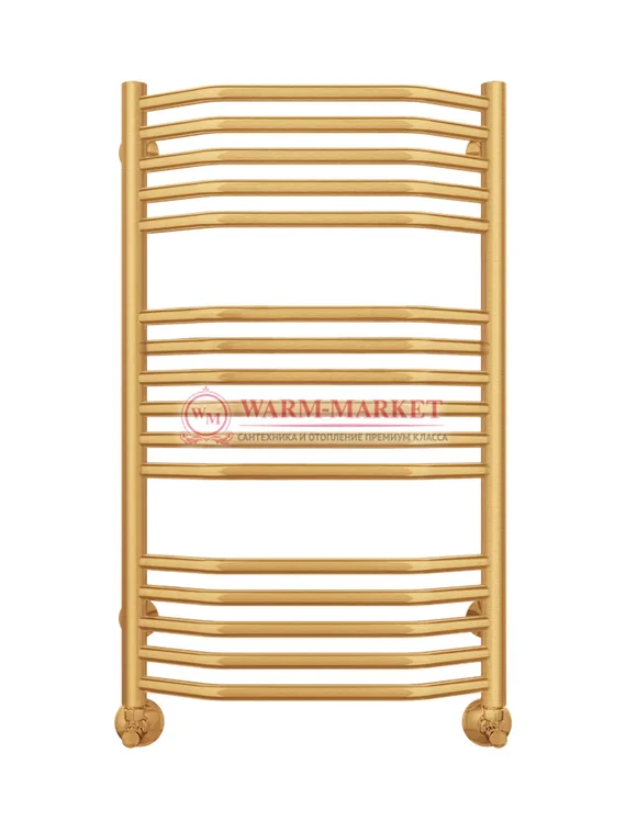 Виктория П16 - водяной полотенцесушитель, нижнее подключение, цвет бронза