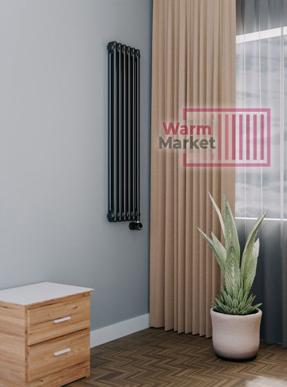 Axxinot Sentir Electric 2120 - электрический вертикальный двухтрубный трубчатый радиатор высотой 1200 мм