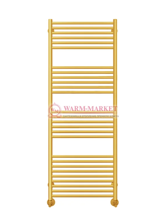 Аврора П27-3 - водяной полотенцесушитель, нижнее подключение, цвет золото