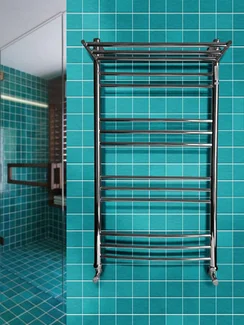 Kombi P - классический водяной полотенцесушитель с греющий прямой полкой