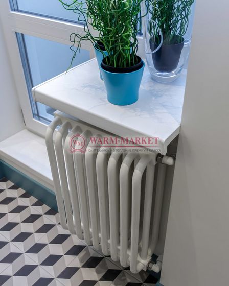 Вертикальный трубчатый радиатор KZTO RS‌K-3 высотой 2040 мм