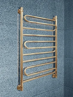 Elegia Bronze - бронзовый водяной полотенцесушитель с эффективно расположенными перекладинами